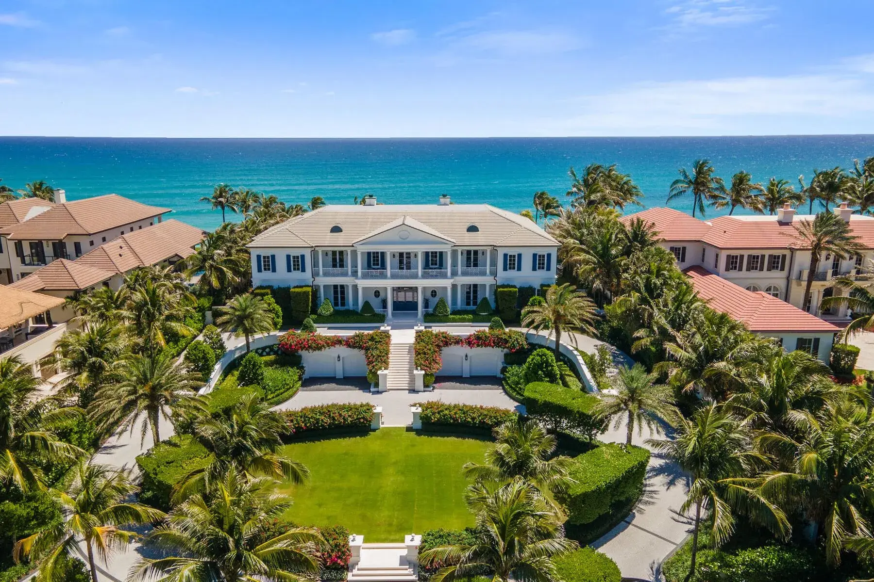 Oceanfront estate exterior