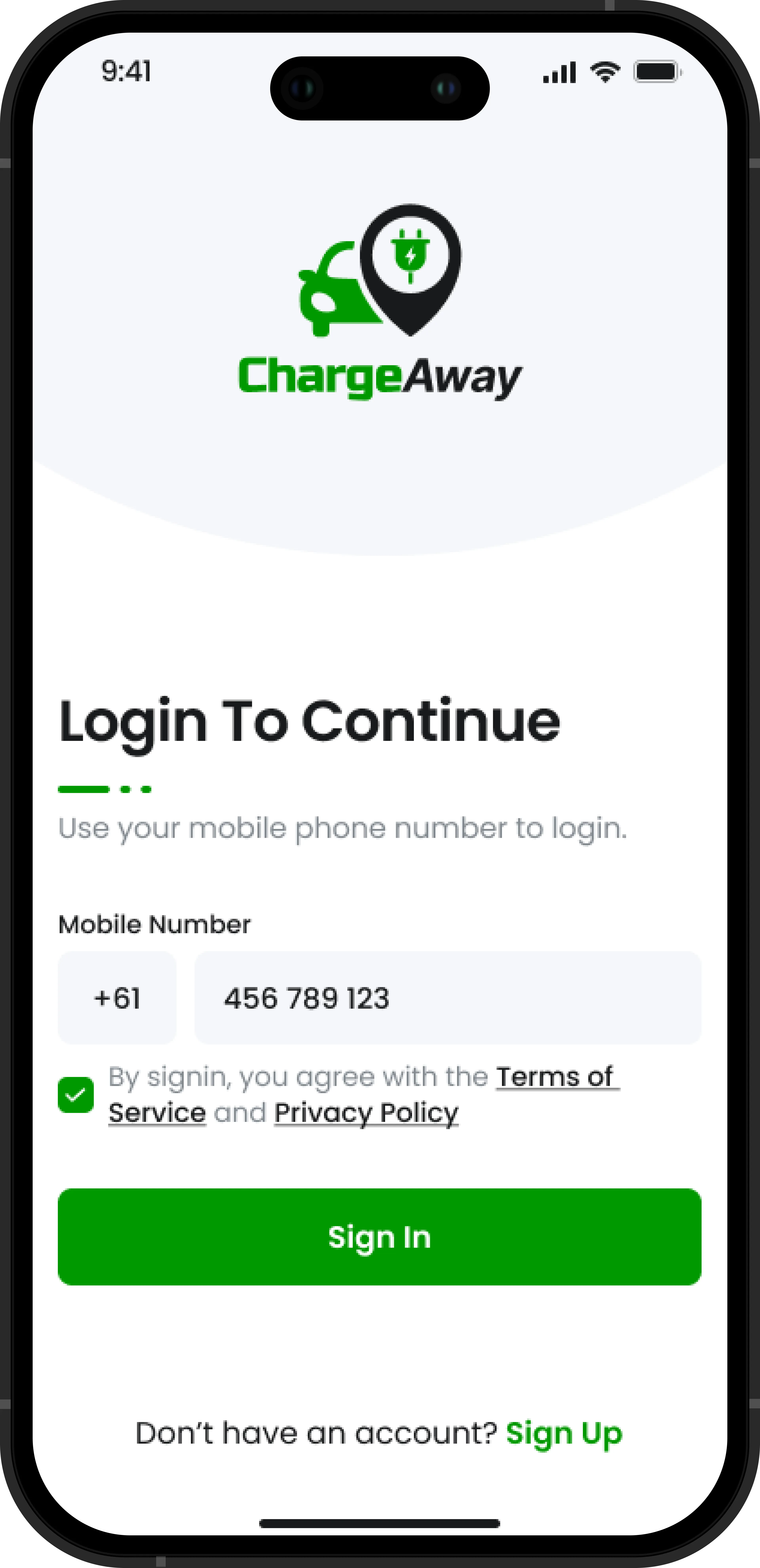 Auth Screen 1
