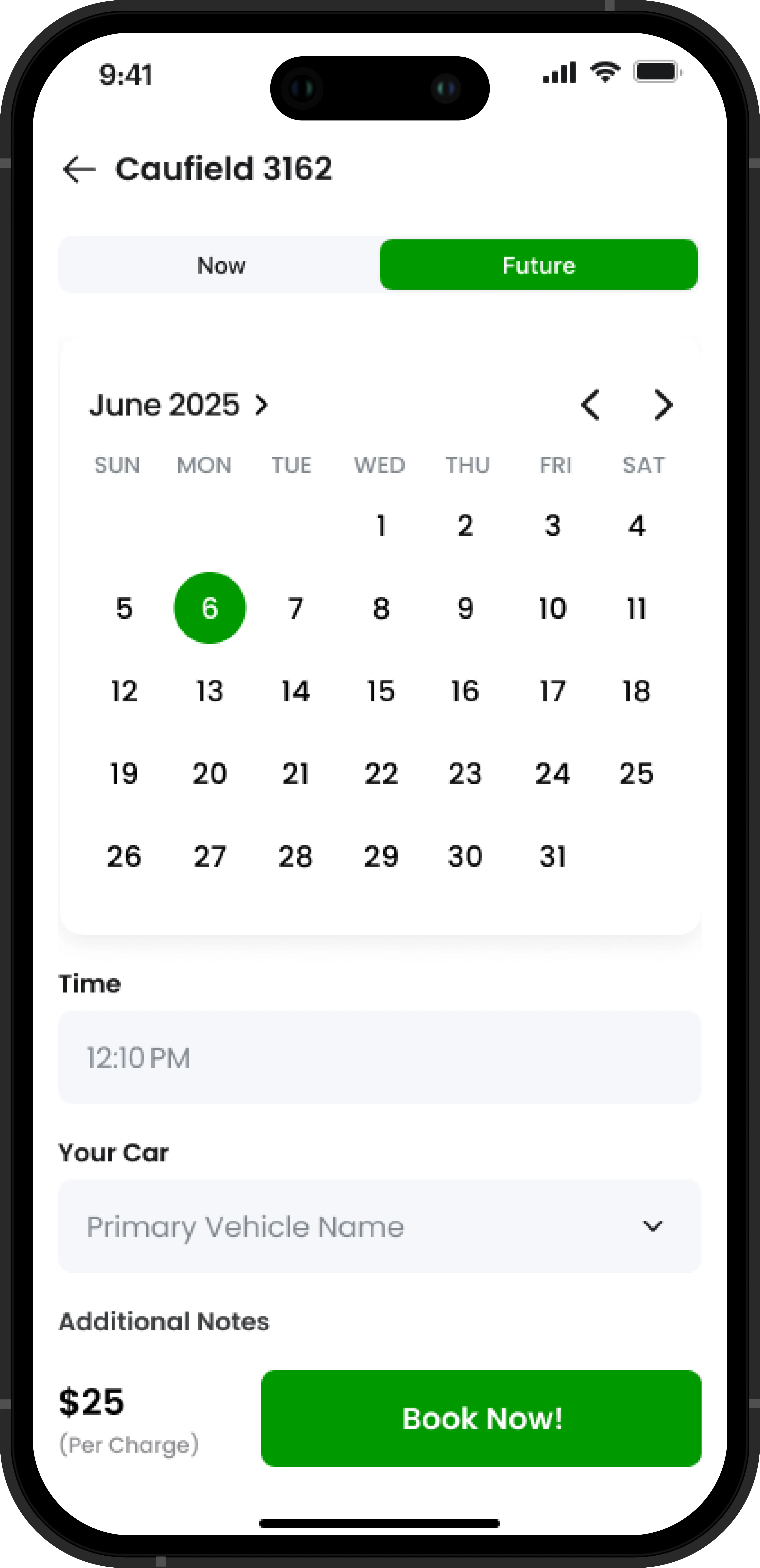 Calendar Screen