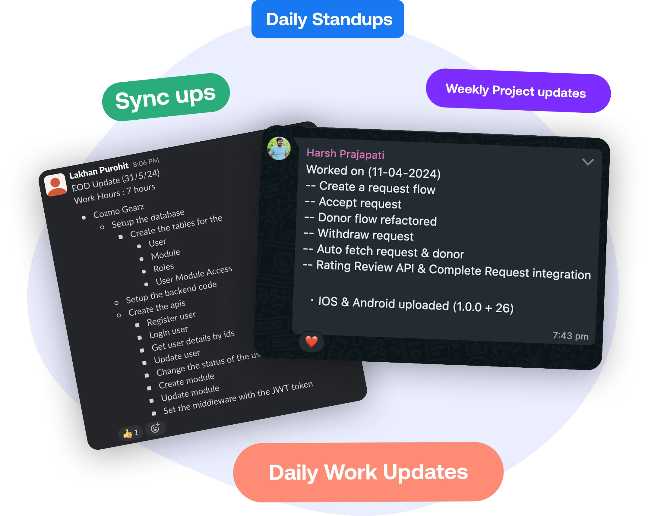 Daily Status Updates Dashboard