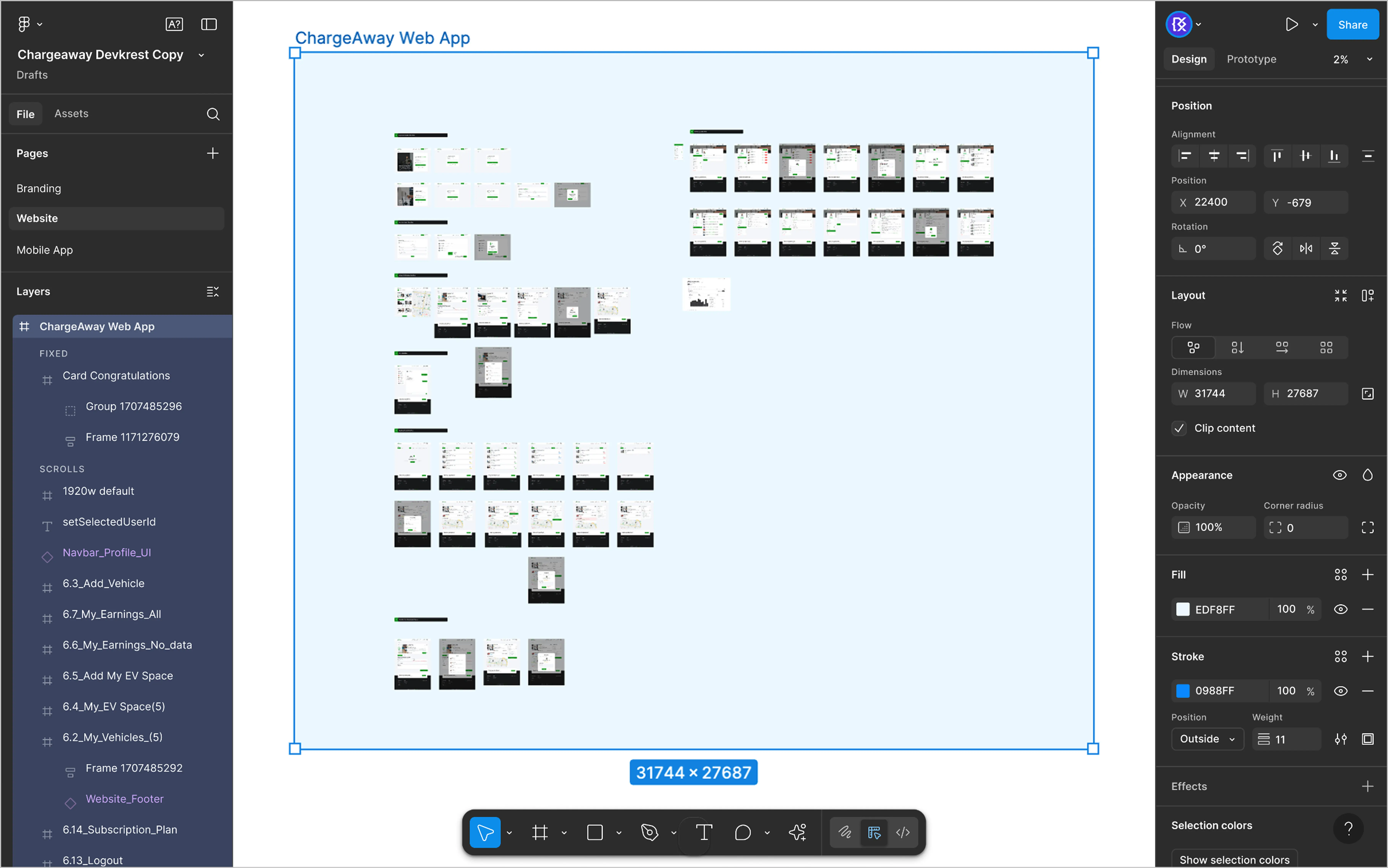 ChargeAway Web App Figma Design