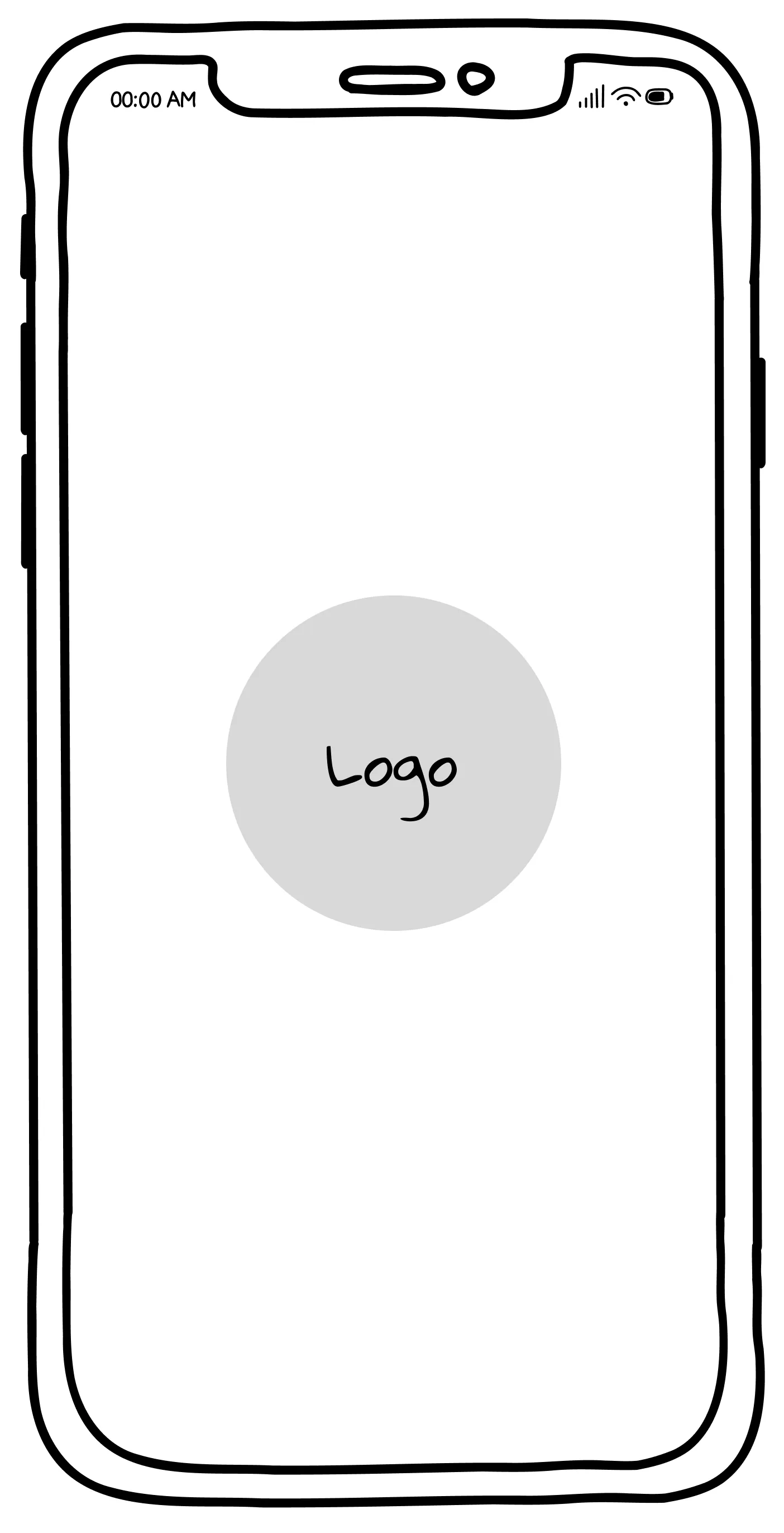 Splash Screen Wireframe